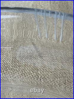 Vintage Art Deco Silver Plate & Glass Centrepiece Bowl with Handle 36 cm