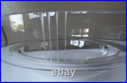 Vintage Art Deco Silver Plate & Glass Centrepiece Bowl with Handle 36 cm