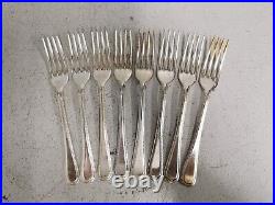 Vintage Arthur Price Sheffield A1 Silver Plate 50 Piece Bead Cutlery
