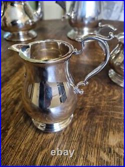 Vintage Asprey Silver Plated 4 Piece Tea/Coffee Set in The Georgian Style