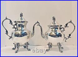 Vintage Birmingham Silver Co. Six Piece Silverplate Tea and Coffee Set