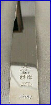 Vintage Cased 44 Piece Cutlery Canteen James Ryals Epns Firth Sheffield England