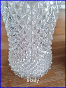 Vintage Crystal & Silver-Plate Claret Bottle Pitcher Decanter Beautiful Piece