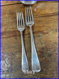 Vintage Cutlery OLLIVANT & BOTSFORD Manchester 48 Piece Silver Plate OE Pattern