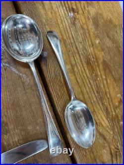 Vintage Cutlery OLLIVANT & BOTSFORD Manchester 48 Piece Silver Plate OE Pattern