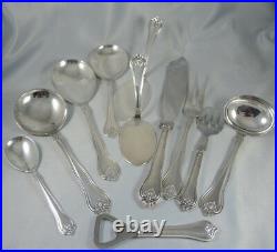 Vintage Danish Hellas Silver Plate Cutlery Set 6 person 59 pieces
