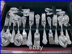 Vintage Davenport & Sullivan Canteen Of Cutlery, 124 Pieces, Silver Plated