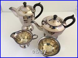 Vintage EPNS Silver Plated Coffee & Tea Set 4 piece Sheffield England