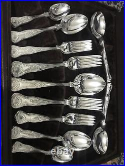 Vintage ESPN A1 Sheffield Silver Plate 44 Piece Cutlery Osbourne Kings Design A