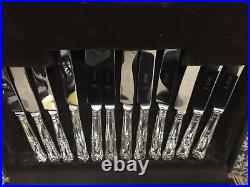 Vintage ESPN A1 Sheffield Silver Plate 44 Piece Cutlery Osbourne Kings Design A