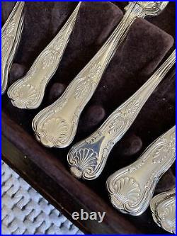 Vintage ESPN A1 Sheffield Silver Plate 44 Piece Cutlery Osbourne Kings Design A