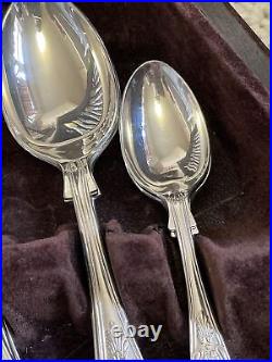 Vintage ESPN A1 Sheffield Silver Plate 44 Piece Cutlery Osbourne Kings Design A