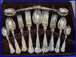 Vintage ESPN A1 Sheffield Silver Plate 44 Piece Cutlery Osbourne Kings Design B