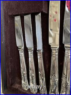Vintage ESPN A1 Sheffield Silver Plate 44 Piece Cutlery Osbourne Kings Design B