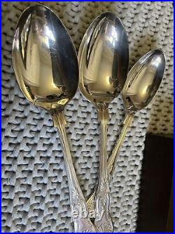 Vintage ESPN A1 Sheffield Silver Plate 44 Piece Cutlery Osbourne Kings Design B