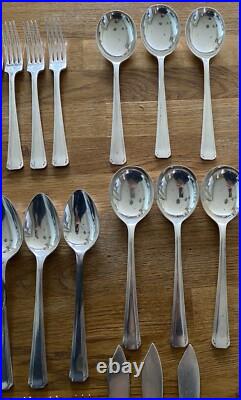 Vintage Elkington Art Deco Silver Plate Cutlery 42 Pieces Knives Spoons Forks Vintage Elkington Art Deco Silver Plate Cutlery 42 Pieces Knives Spoons Forks
