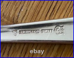 Vintage Elkington Art Deco Silver Plate Cutlery 42 Pieces Knives Spoons Forks Vintage Elkington Art Deco Silver Plate Cutlery 42 Pieces Knives Spoons Forks
