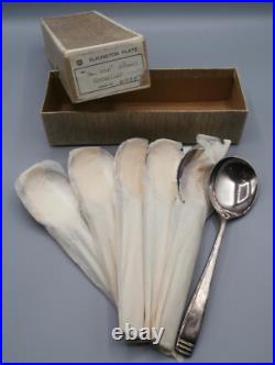 Vintage Elkington Silver Plate Rochester Pattern Spoons & Forks 42 Pieces NOS