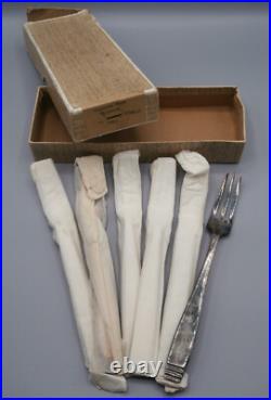 Vintage Elkington Silver Plate Rochester Pattern Spoons & Forks 42 Pieces NOS
