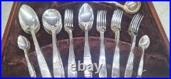 Vintage Elkington Silver Plated Westminster Patterns Canteen Of Cutlery 49 Piece