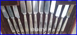 Vintage Elkington Silver Plated Westminster Patterns Canteen Of Cutlery 49 Piece