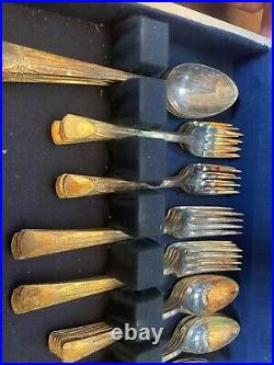 Vintage Embassy Silver Plate Set 49 Pieces Tarnish Resisting Chest