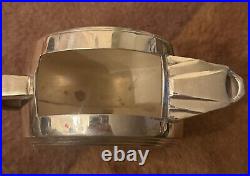 Vintage Escapade Paris MCM French Art Deco 3 Piece Silver Plate Set with Tray