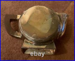 Vintage Escapade Paris MCM French Art Deco 3 Piece Silver Plate Set with Tray