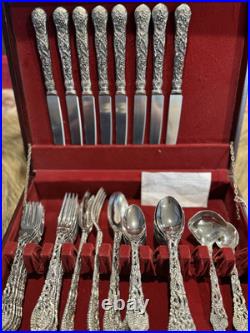 Vintage Fine Silver Plate GODINGER 1960s Dinner Flatware 45 Piece