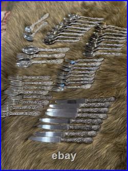 Vintage Fine Silver Plate GODINGER 1960s Dinner Flatware 45 Piece