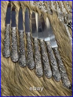 Vintage Fine Silver Plate GODINGER 1960s Dinner Flatware 45 Piece