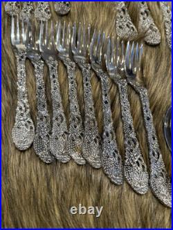 Vintage Fine Silver Plate GODINGER 1960s Dinner Flatware 45 Piece