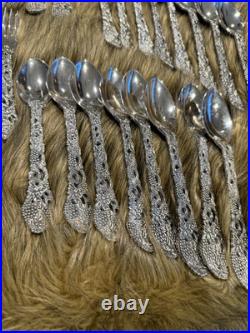 Vintage Fine Silver Plate GODINGER 1960s Dinner Flatware 45 Piece