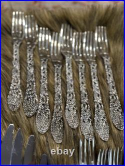 Vintage Fine Silver Plate GODINGER 1960s Dinner Flatware 45 Piece