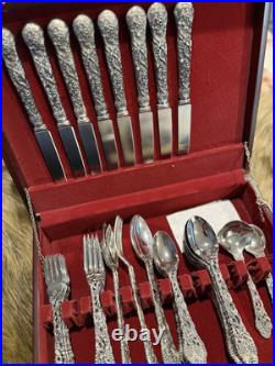 Vintage Fine Silver Plate GODINGER 1960s Dinner Flatware 45 Piece