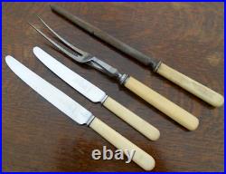 Vintage Freestanding Joseph Rodgers 112 Piece Cutlery Canteen Faux Bone Handle