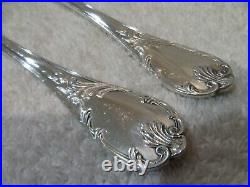Vintage French silver-plated 2p salad serving set Christofle Marly 24,4cm