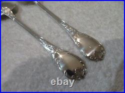 Vintage French silver-plated 2p salad serving set Christofle Marly 24,4cm