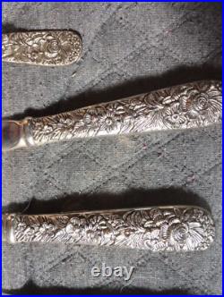 Vintage GODINGER OLDE BOUQUET SILVER PLATE SERVING SET 37 Pieces