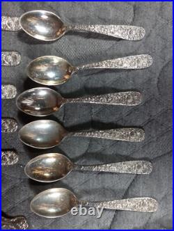 Vintage GODINGER OLDE BOUQUET SILVER PLATE SERVING SET 37 Pieces
