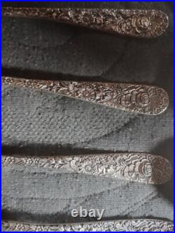 Vintage GODINGER OLDE BOUQUET SILVER PLATE SERVING SET 37 Pieces