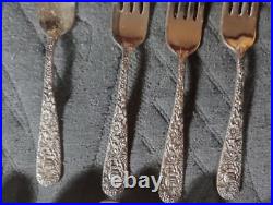 Vintage GODINGER OLDE BOUQUET SILVER PLATE SERVING SET 37 Pieces