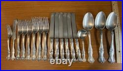 Vintage Grape 1904 Silver Plate 1847 Rogers Bros 60 Pieces Craft Lot