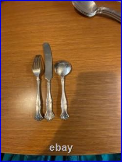 Vintage Grape 1904 Silver Plate 1847 Rogers Bros 60 Pieces Craft Lot