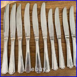Vintage Insignia Plate 71 Pieces Grecian Silver Plated Cutlery in Wooden Canteen