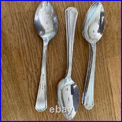 Vintage Insignia Plate 71 Pieces Grecian Silver Plated Cutlery in Wooden Canteen