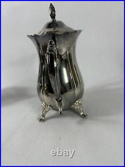 Vintage International Silver Co. 4 Piece Silver Plate Coffee and Tea Set