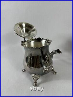 Vintage International Silver Co. 4 Piece Silver Plate Coffee and Tea Set