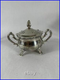 Vintage International Silver Co. 4 Piece Silver Plate Coffee and Tea Set