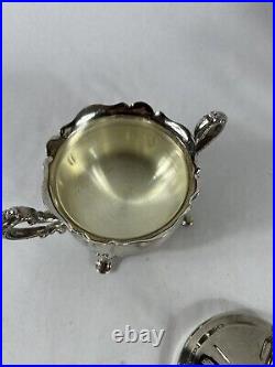 Vintage International Silver Co. 4 Piece Silver Plate Coffee and Tea Set